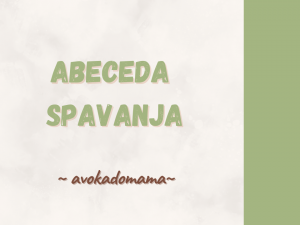 Abeceda spavanja